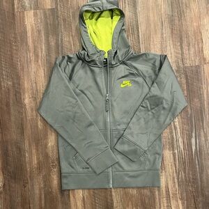 Nike SB Gray Jacket with Green Accents